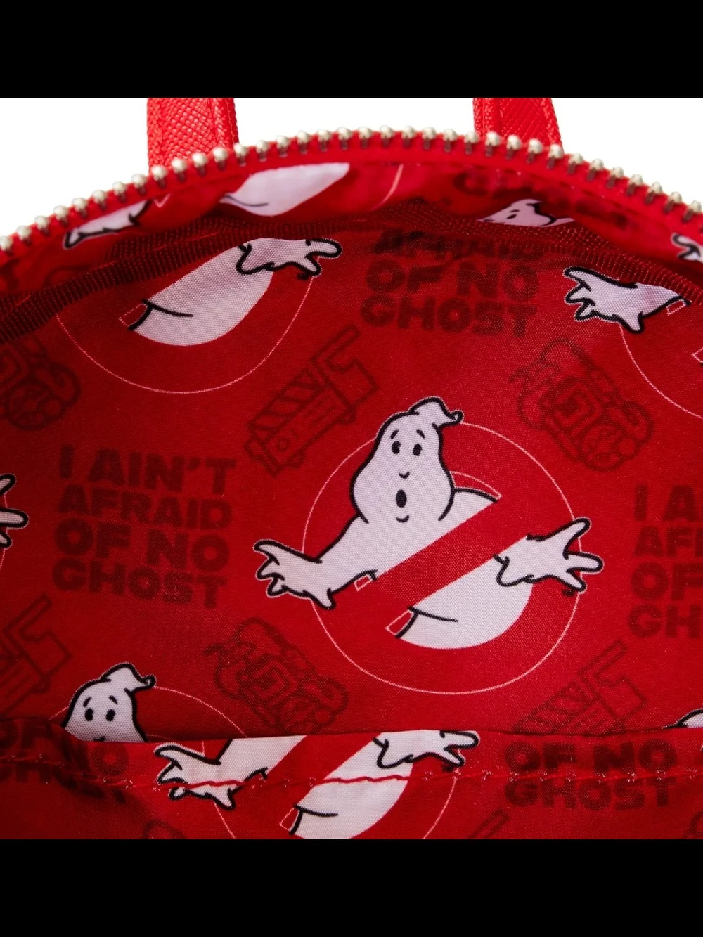 Loungefly Black, Red & White Ghostbusters Mini Backpack